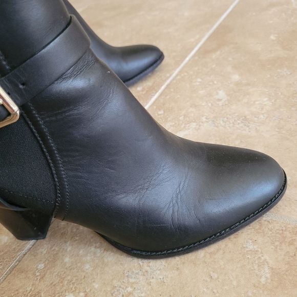 Ralph Lauren Collection Black Meadow Ankle Boots Booties - size EU 37.5 / US 7.5 - Picture 12 of 16